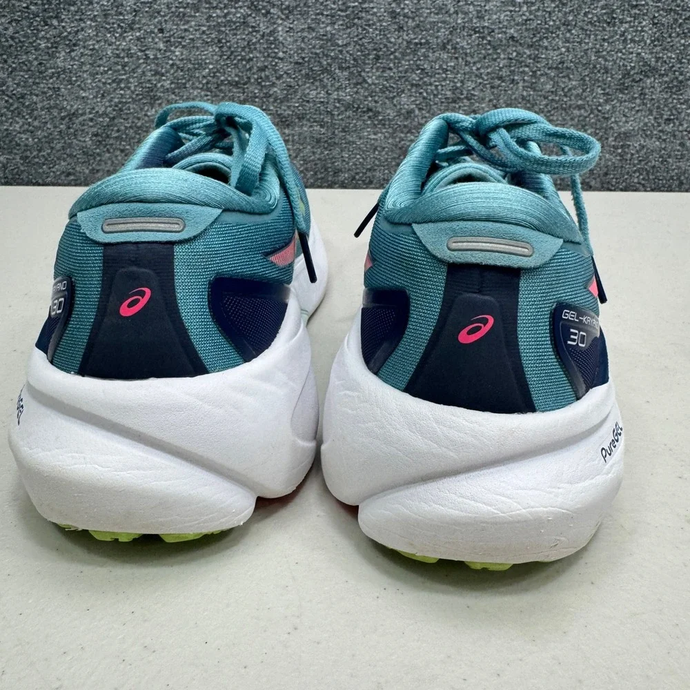 ASICS GEL-Kayano 30 Running Shoes Womens 10 Blue Pink PureGEL Athletic Running